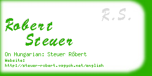 robert steuer business card